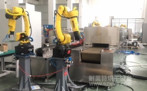 NMT-SDL-616 疫苗玻璃瓶特殊涂層工藝,預熱+固化自動化對接隧道爐烘烤線(蘇州?？松?